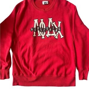 Lee Red Collegiate Homecoming Fraternity Sweater